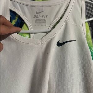 Nike Women's White Dri-FIT Tank Top